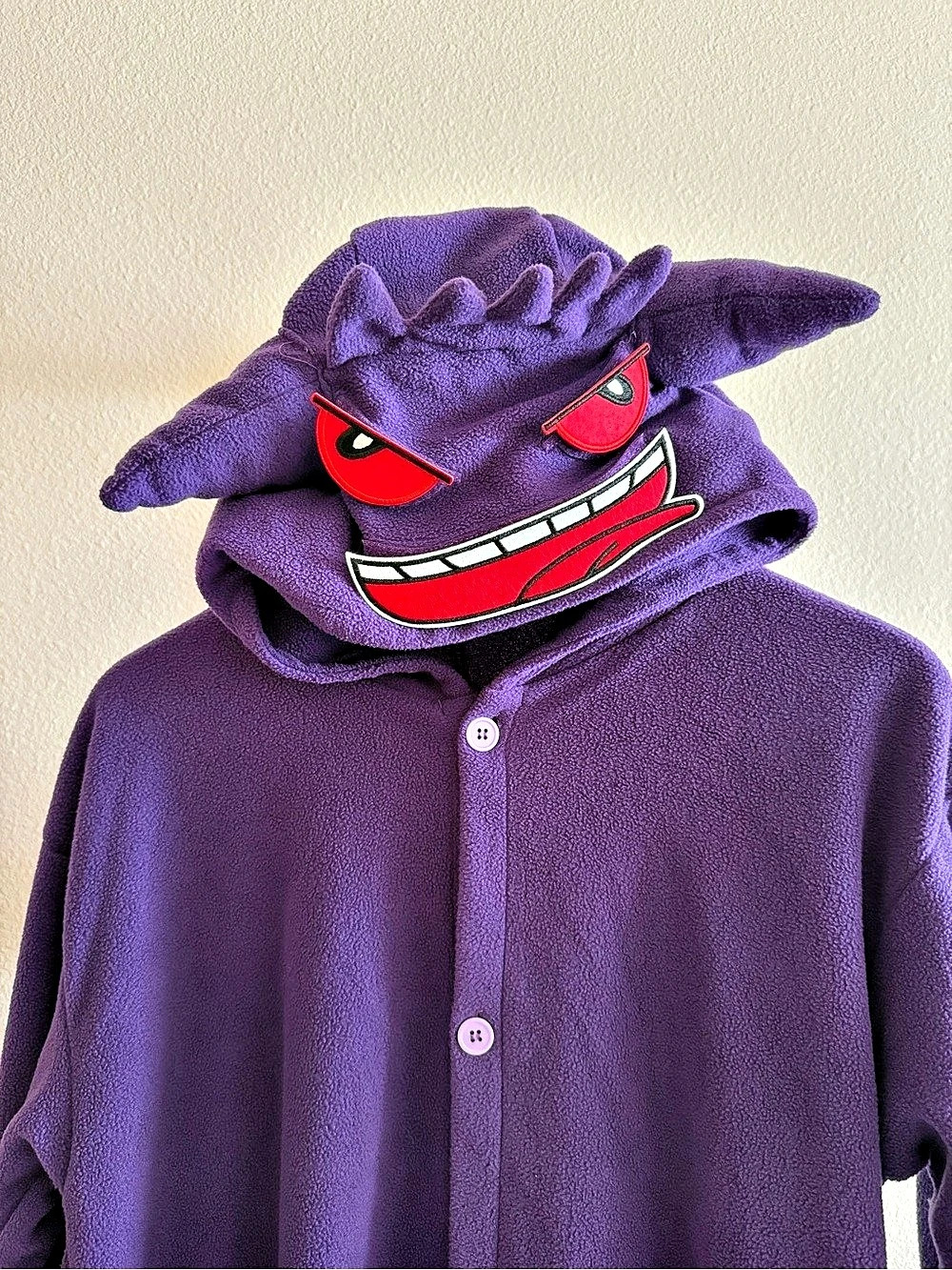 Pokemon Gengar Kigurumi Purple Adult Onesie Hooded Pajamas Costume